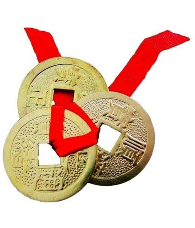 Religious Kart Feng Shui 3 Coins Showpiece Religious Kart Feng Shui 3 Coins Showpiece