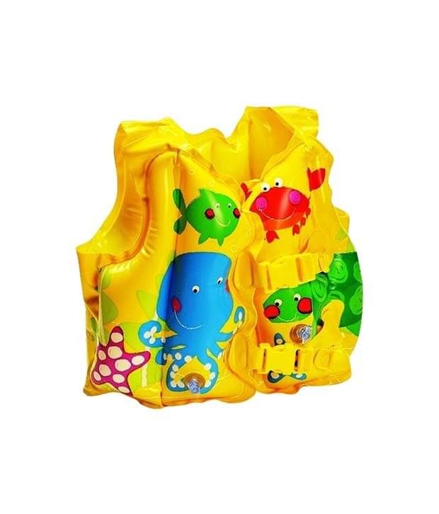     			Intex Yellow Swim Vest Step1