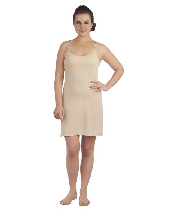     			Soie Beige Cotton Spandex Camisoles