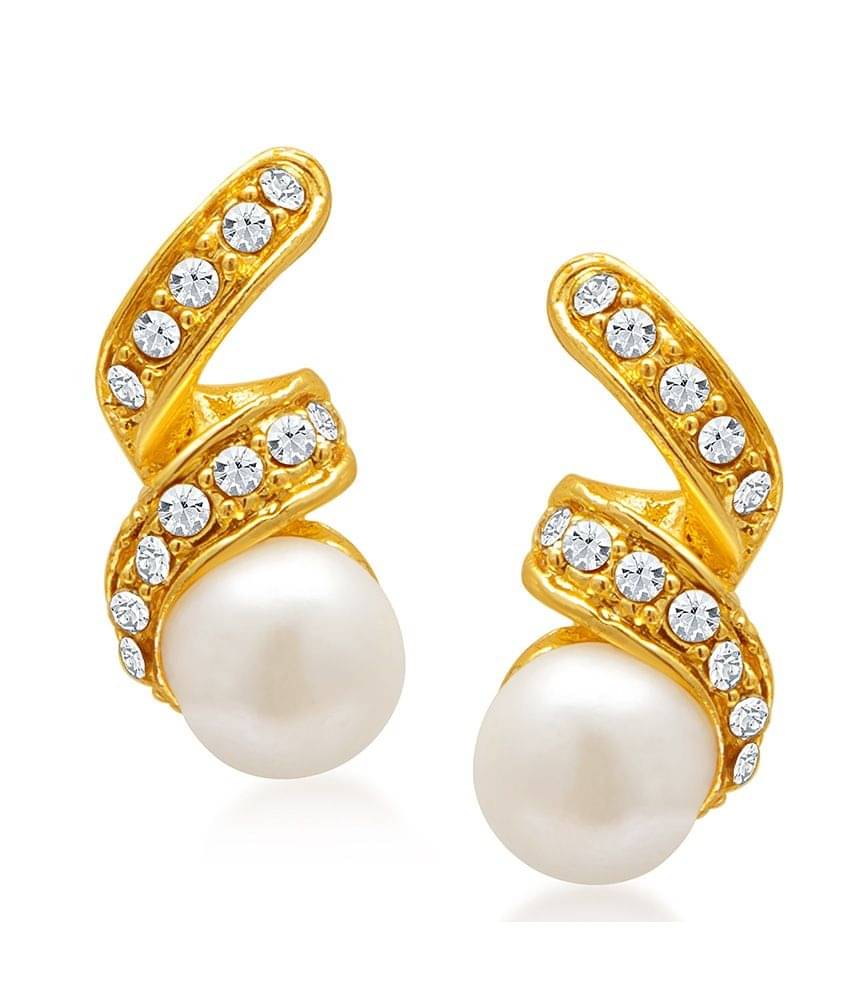 Sukkhi Astonishing Gold Plated Moti Earring For Women Sukkhi Astonishing Gold Plated Moti Earring For Women