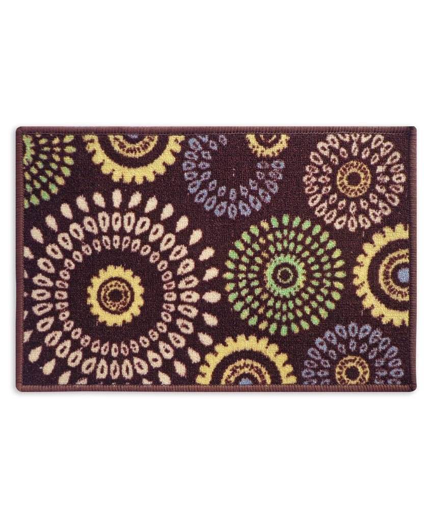     			Fantasy Taba Nylon Brown Floor Mat