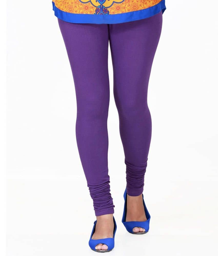 Ankita Purple Leggings - Cotton