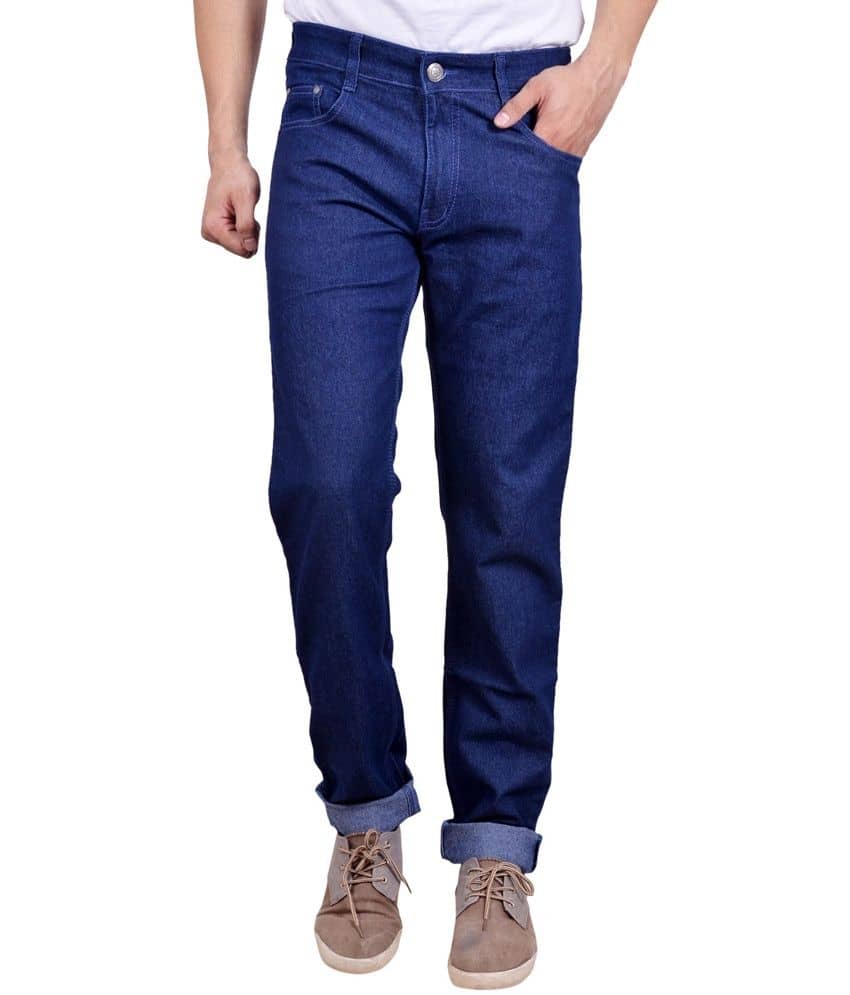 Studio Nexx - Navy Blue Denim Regular Fit Men's Jeans ( Pack of 1 ) - Jeans | Buy online on ZillyBuy