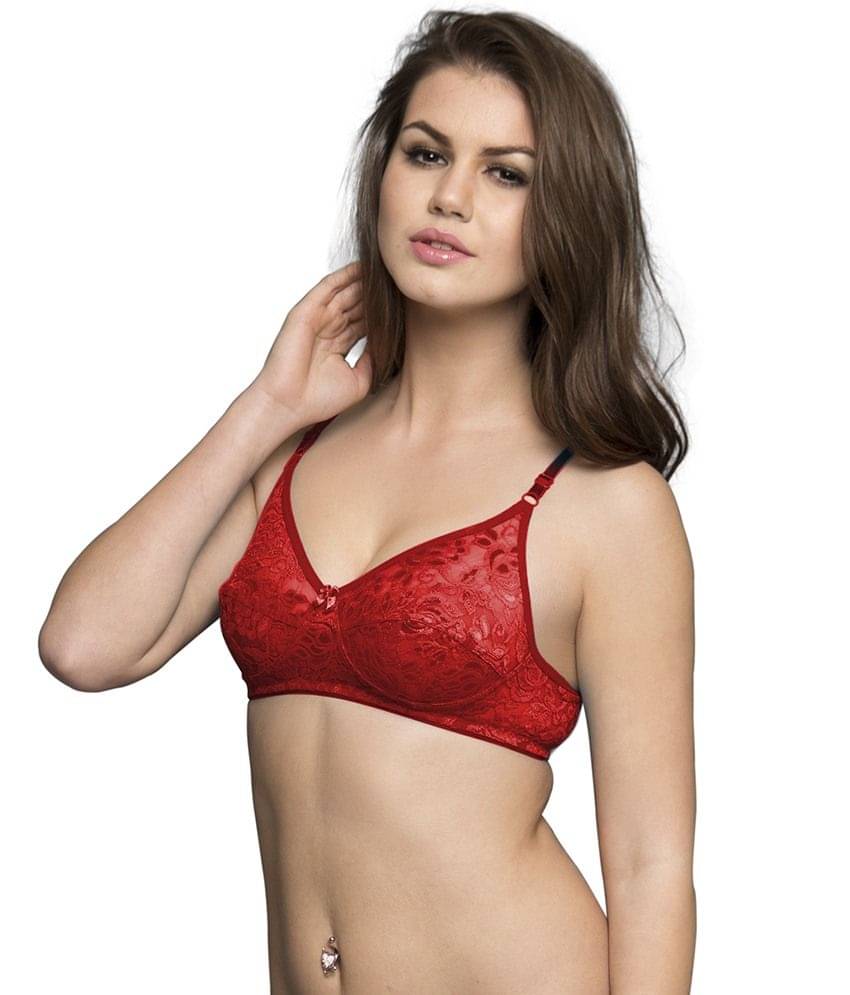     			Clovia Red Bra
