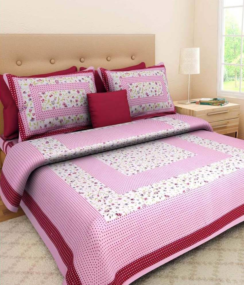     			Bombay Spreads Cotton Double Bedsheet ( Multi )