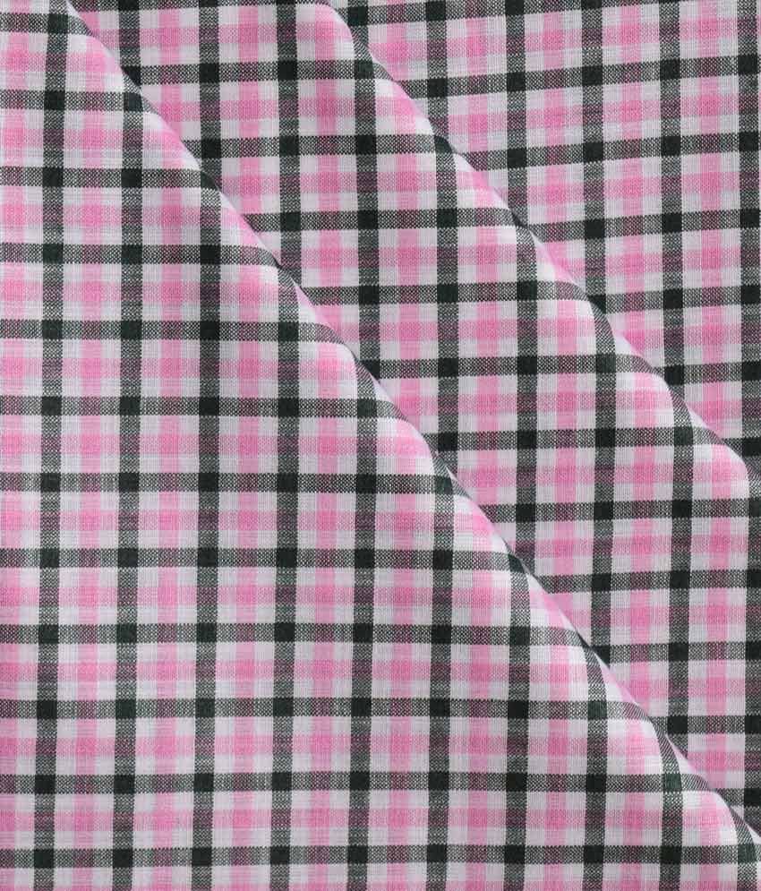 British Terminal Pink Cotton Blend Unstitched Shirt pc - Unstitched Fabrics | Buy online on ZillyBuy