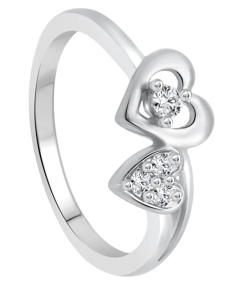 Vighnaharta Alloy Silver Plating Cubiz Zirconia Studded Ring Vighnaharta Alloy Silver Plating Cubiz Zirconia Studded Ring
