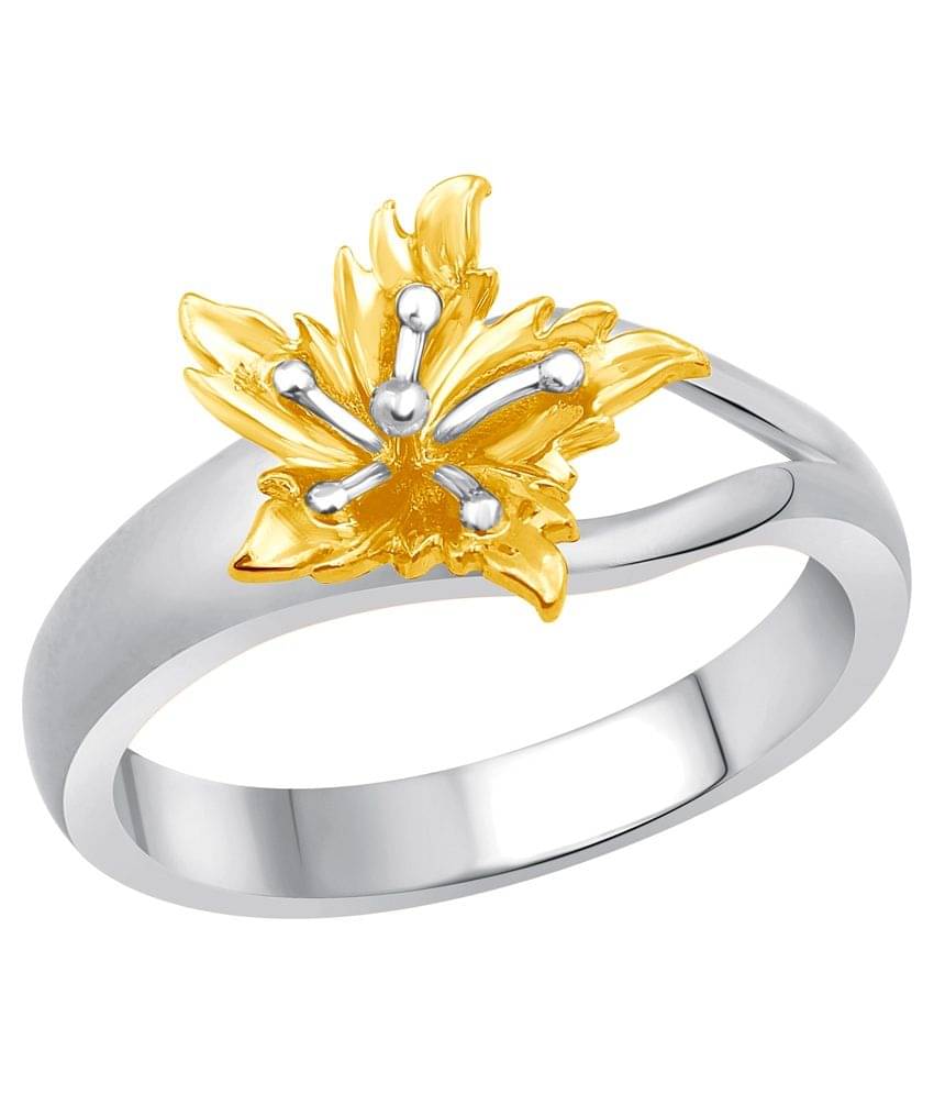 Vighnaharta Alloy Silver Plating Studded Silver Coloured Ring Vighnaharta Alloy Silver Plating Studded Silver Coloured Ring