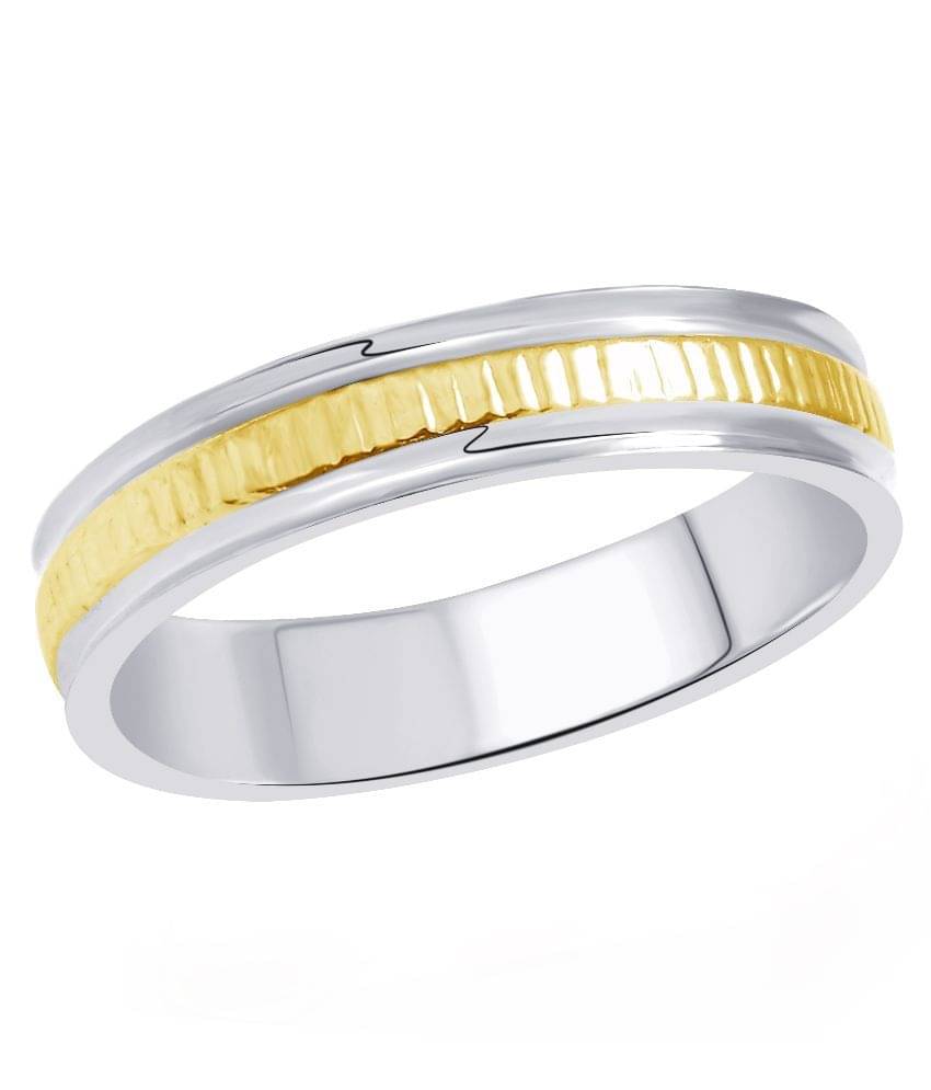     			Vighnaharta Alloy Silver Plating Studded Silver Coloured Ring