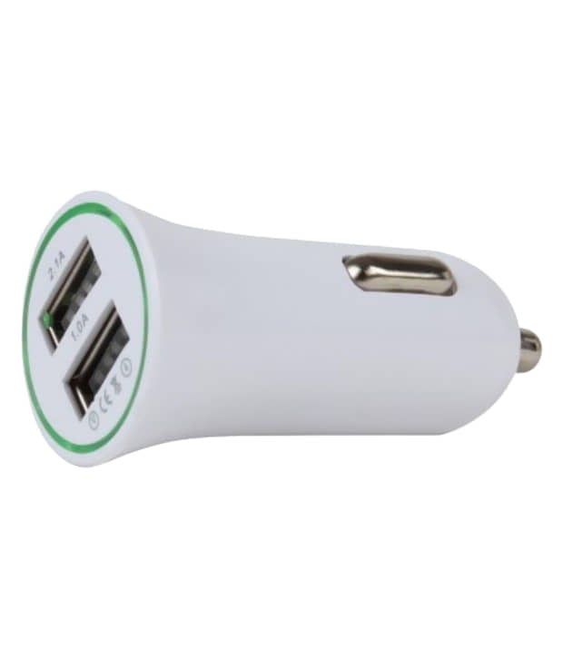 Lavi USB Car Charger - White