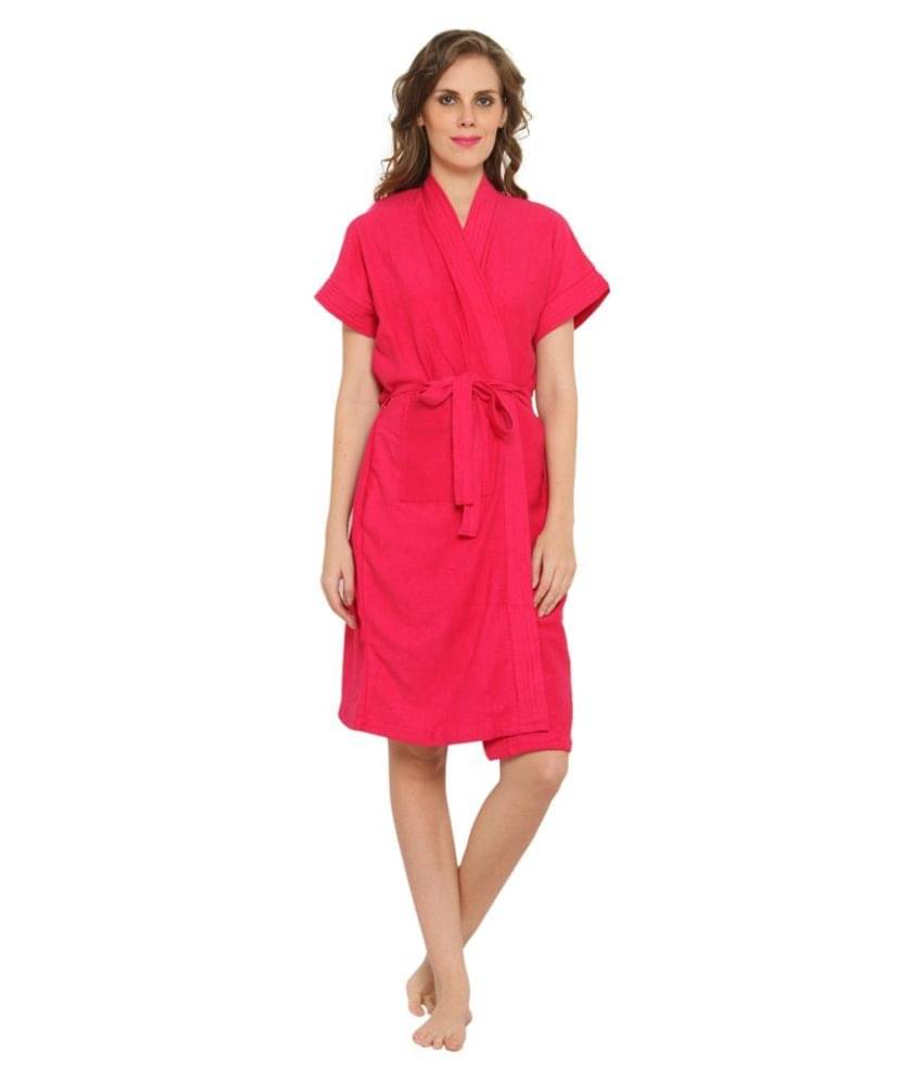    			FeelBlue Single Free Size Bathrobe Pink