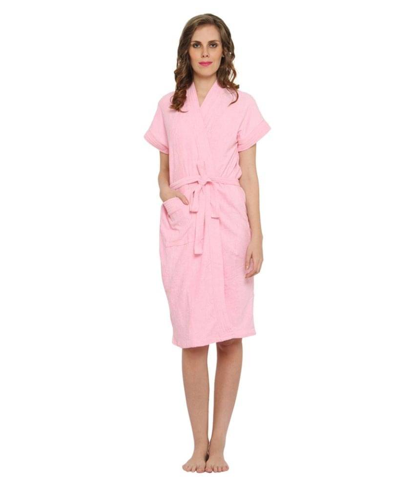     			FeelBlue Single Free Size Bathrobe Pink