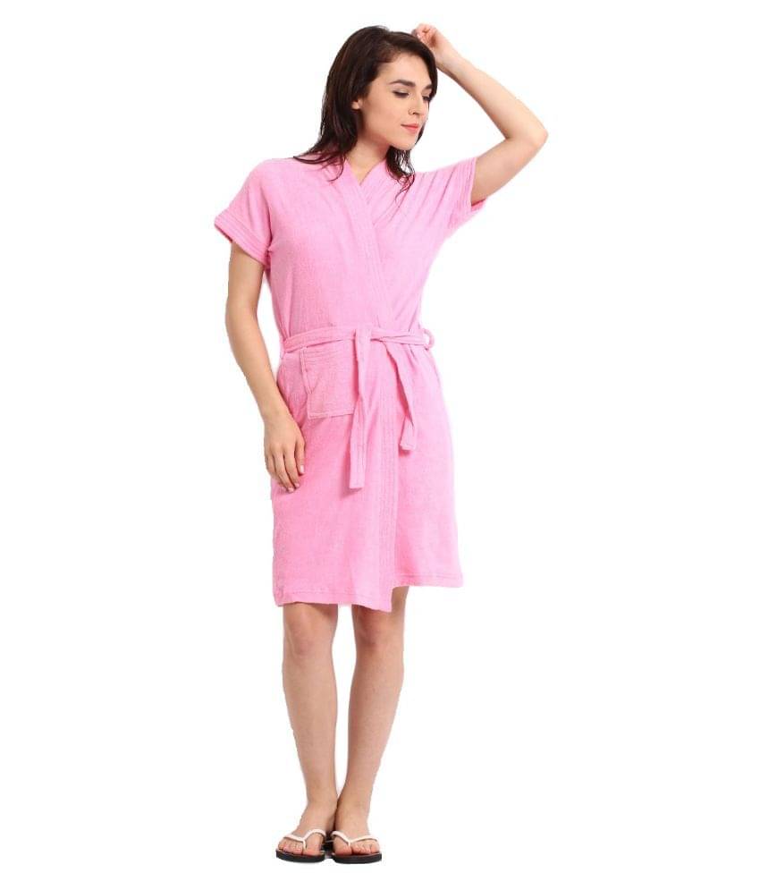     			FeelBlue Single Free Size Bathrobe Pink