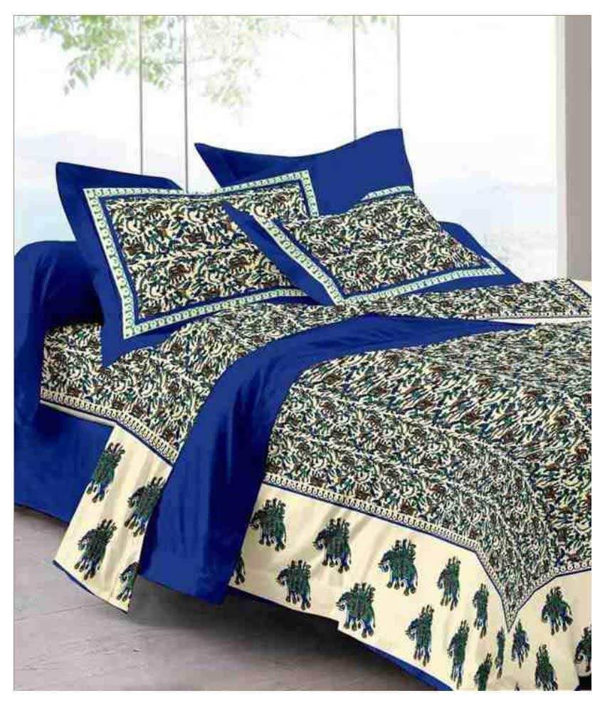 Bombay Spreads Cotton King Bedsheet ( Multi )