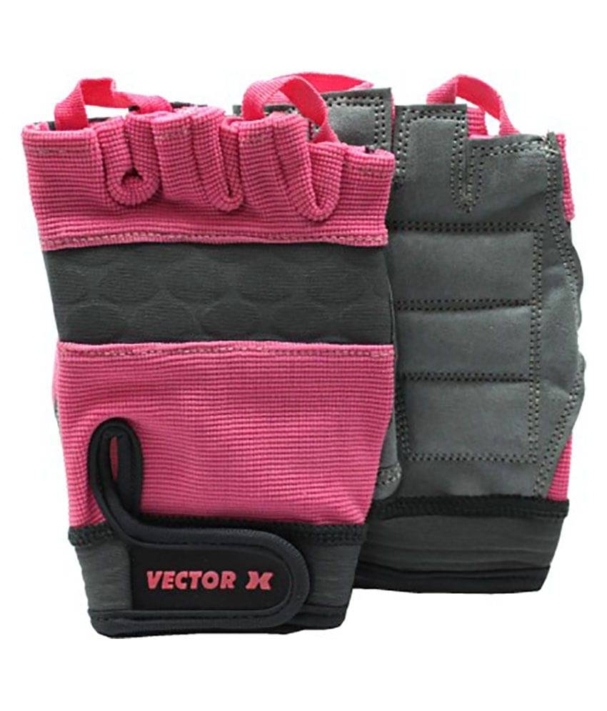 Vector X Pink Gym and Fitness Gloves - Pair of 2 Vector X Pink Gym and Fitness Gloves - Pair of 2