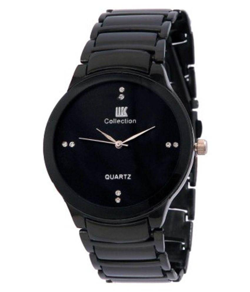     			IIK Collection Black Analog Watch