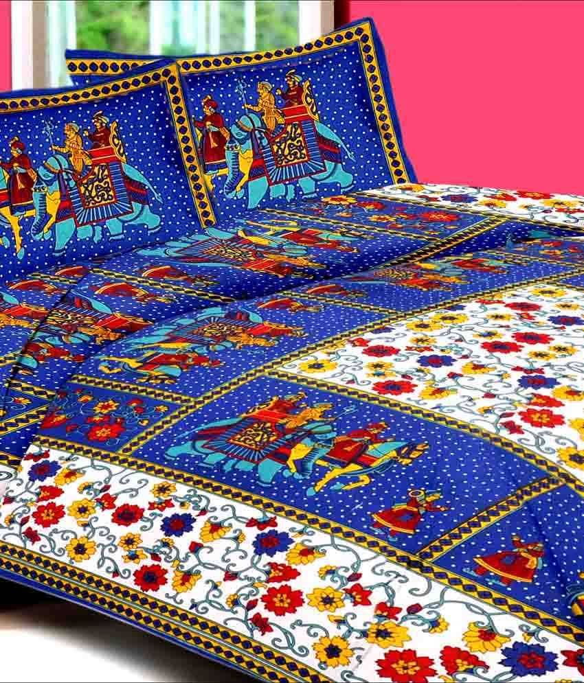 Bombay Spreads Cotton King Bedsheet ( Multi )