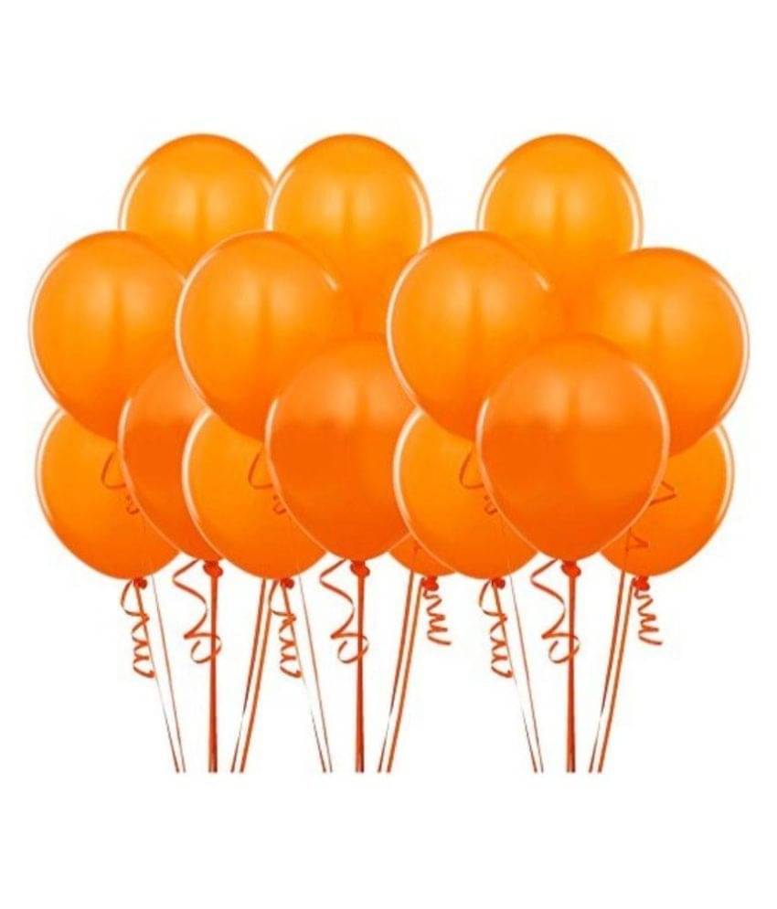 HK Balloons Metallic Orange Latex Rubber Balloon - Pack of 50 HK Balloons Metallic Orange Latex Rubber Balloon - Pack of 50