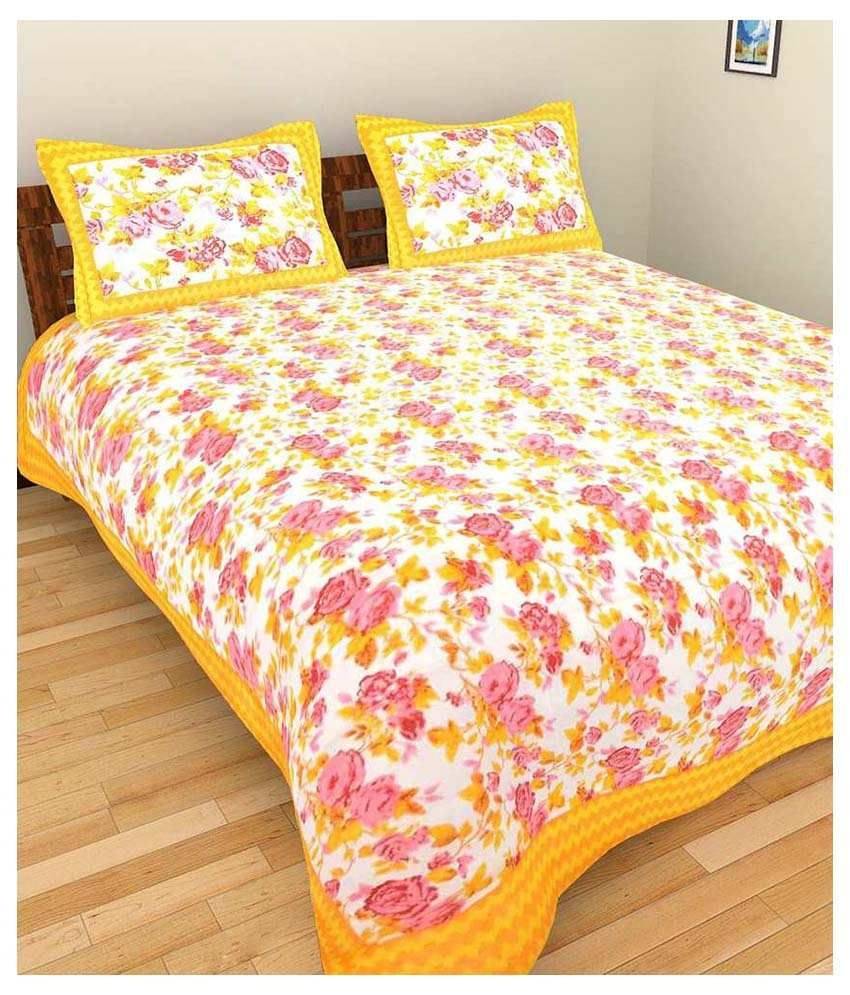     			Uniqchoice Cotton King Bedsheet ( Multi )