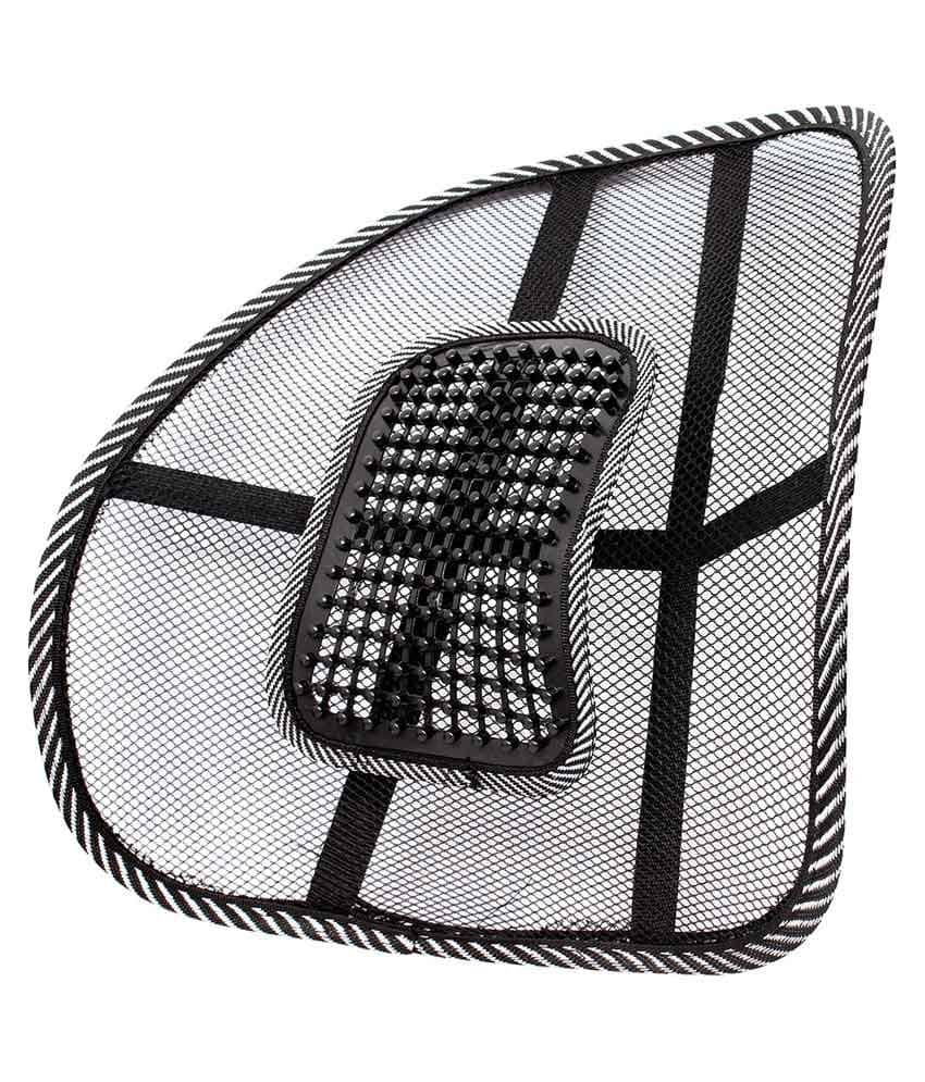 Himmlisch Black Car Seat Back Rest Lumber Support