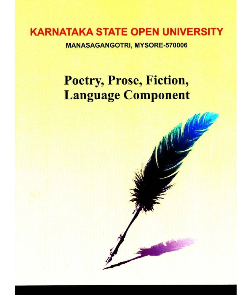 Poetry, Prose, Fiction and Language Component Poetry, Prose, Fiction and Language Component