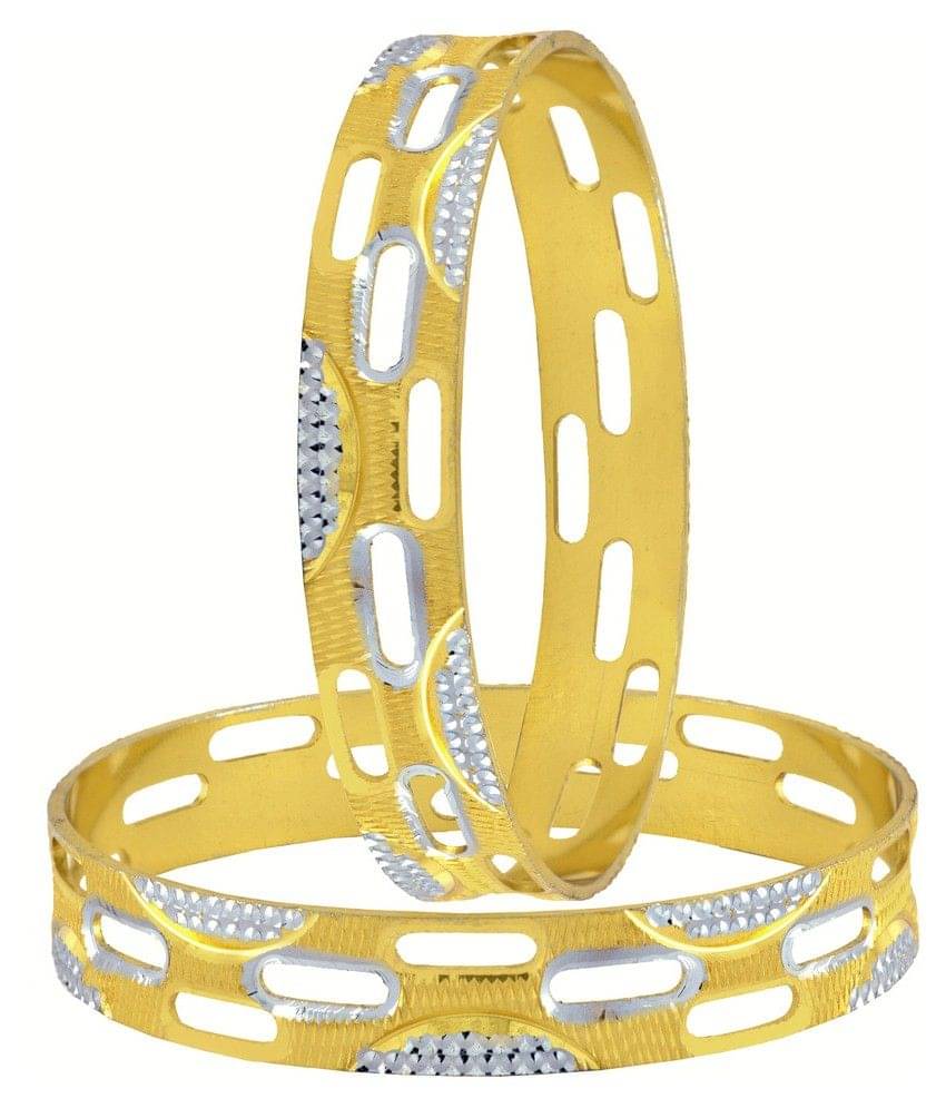 The Jewelbox Golden Bangle - Set of 2     			The Jewelbox Golden Bangle - Set of 2