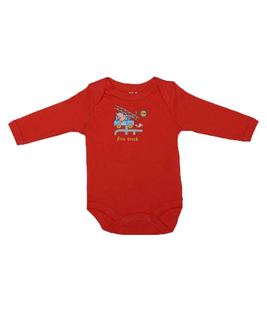     			KABOOS Unisex for Baby Cotton Bodysuit ( Red )