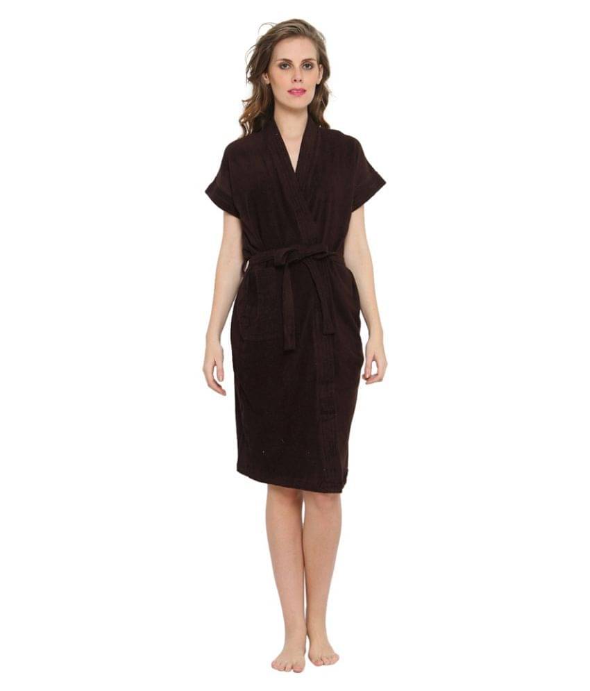 FeelBlue Cotton Brown Bathrobes FeelBlue Cotton Brown Bathrobes