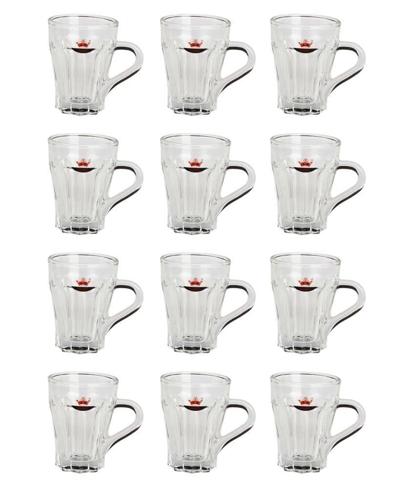 Somil Glass Tea Cup, Transparent, Pack Of 12, 100 ml - Cookware | Buy online on ZillyBuy