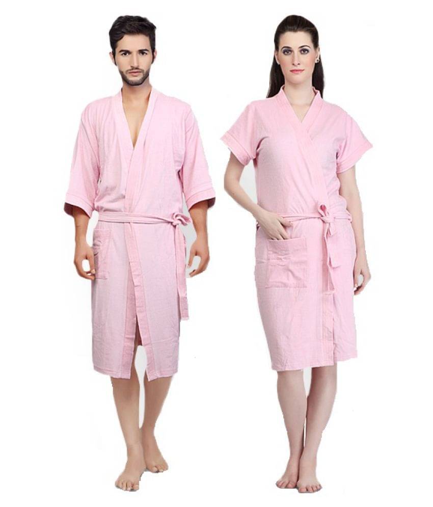     			Feelblue Buy 1 Get 1 Free Size Bathrobe Pink