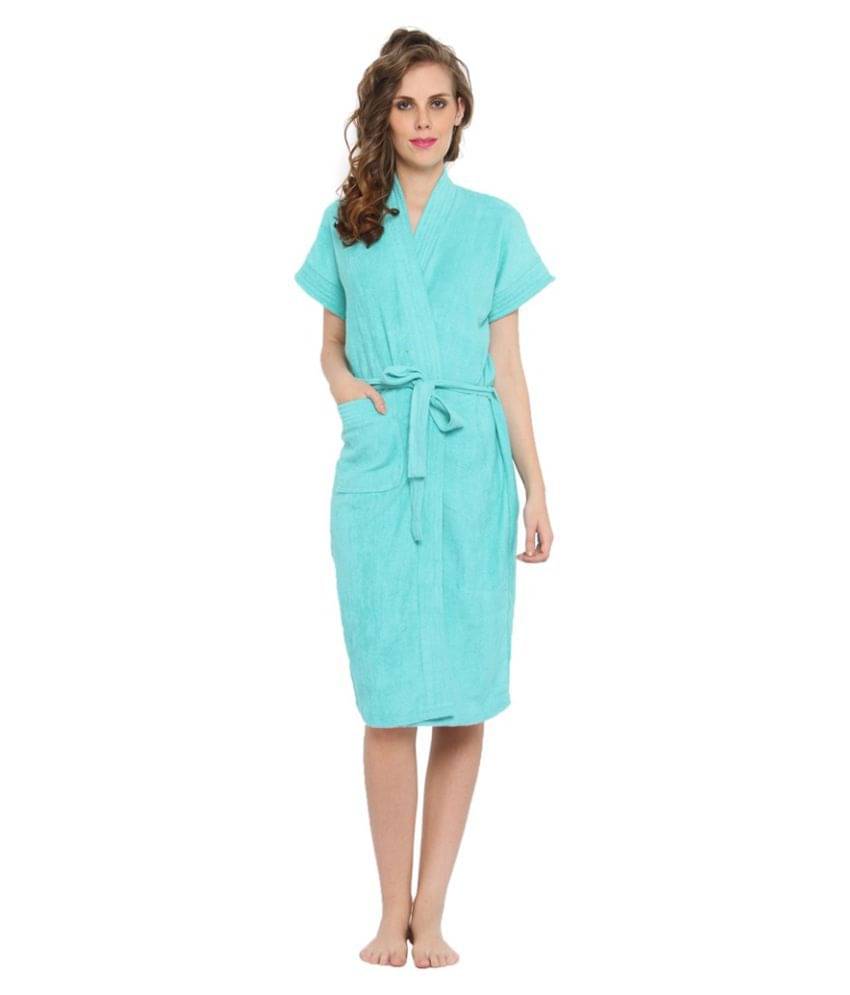 FeelBlue Cotton Blue Bathrobes     			FeelBlue Cotton Blue Bathrobes