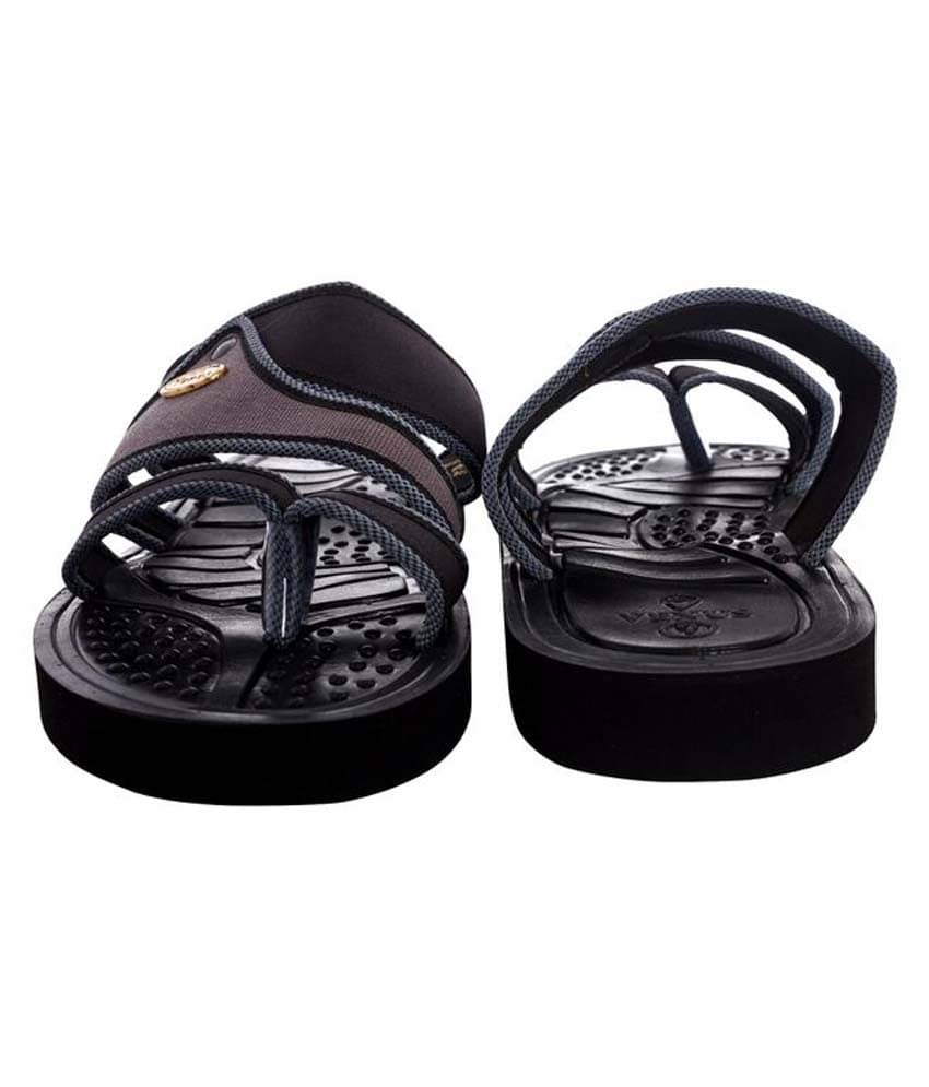 Venus Black Slippers