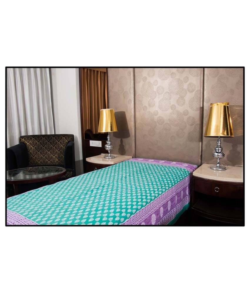     			UniqChoice 100% Cotton Jaipuri Traditonal Single Bed Sheet