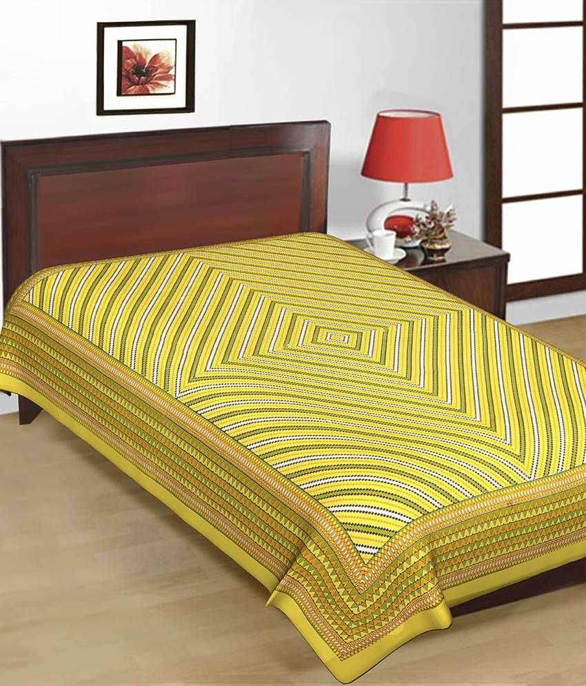     			Uniqchoice Cotton Single Bedsheet ( Multi )