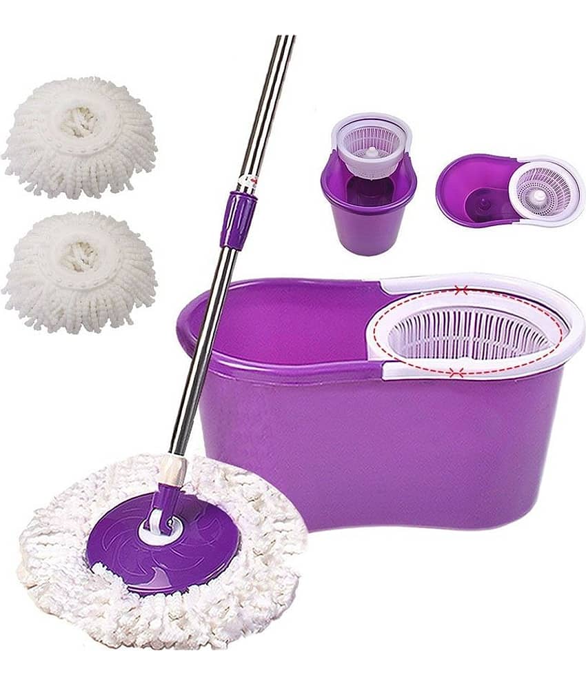 Welcome Group Easy Mop Multicolor Spin Mop Deluxe Cleaning System (Color as per availability)