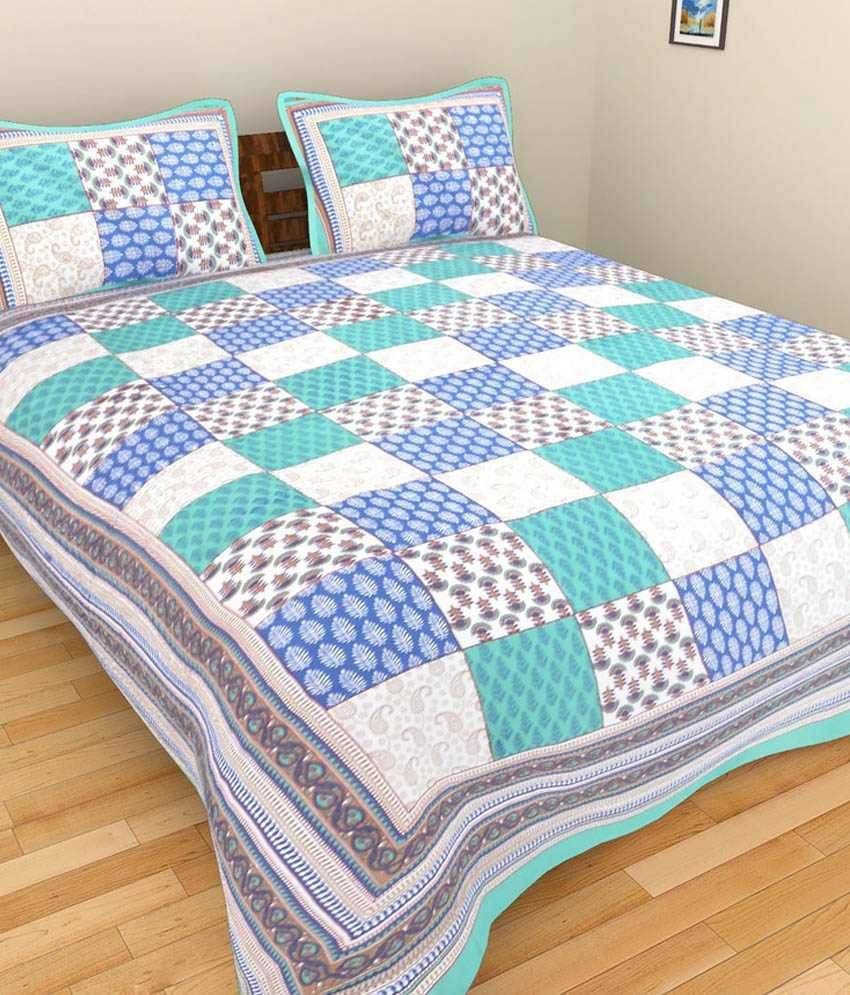     			Uniqchoice Cotton Double Bedsheet ( Multi )