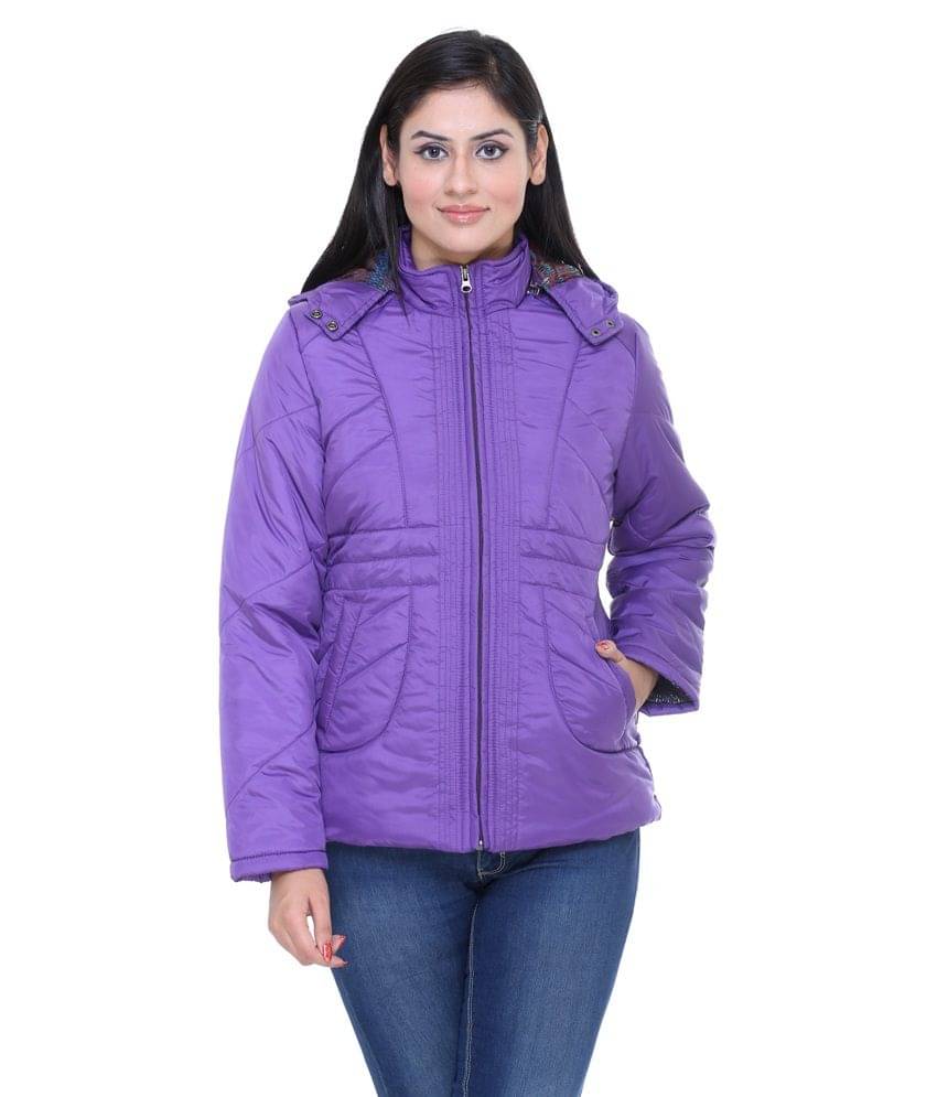     			Trufit Purple Polyester Blend Hooded