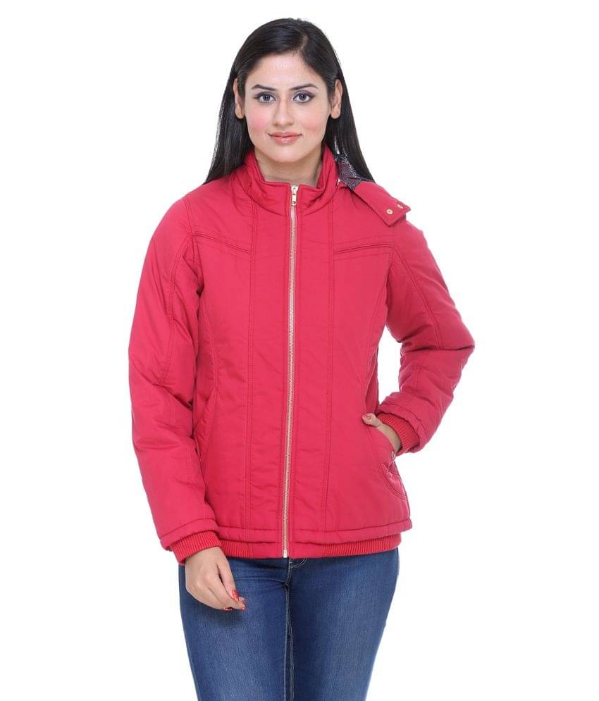     			Trufit Red Cotton Hooded