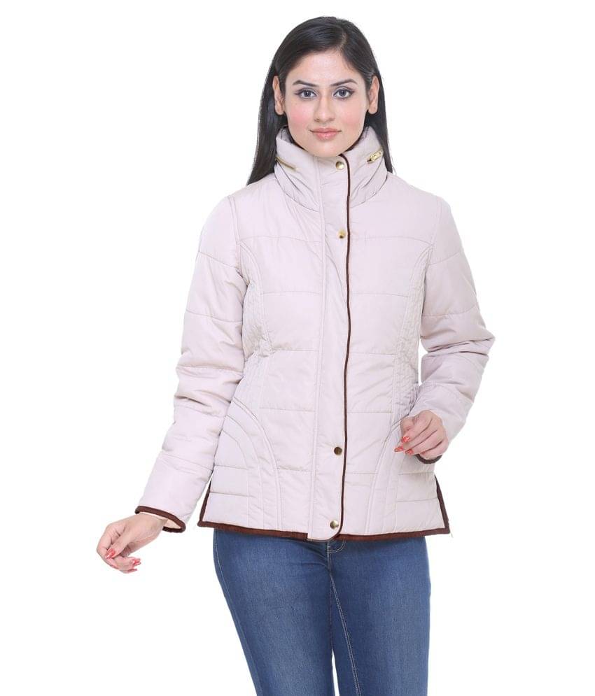Trufit Women Bomber Jacket ( White ) Trufit Women Bomber Jacket ( White )