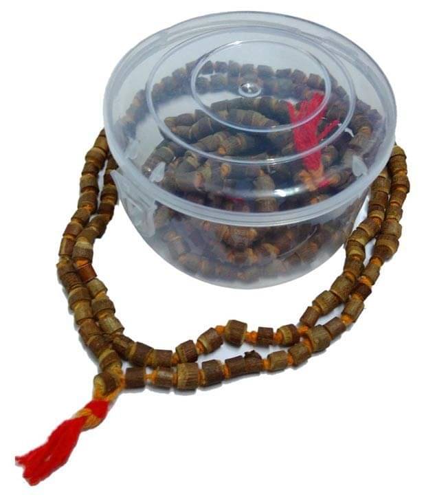     			Bhagwati Beige Tulsi Mala - Set of 2