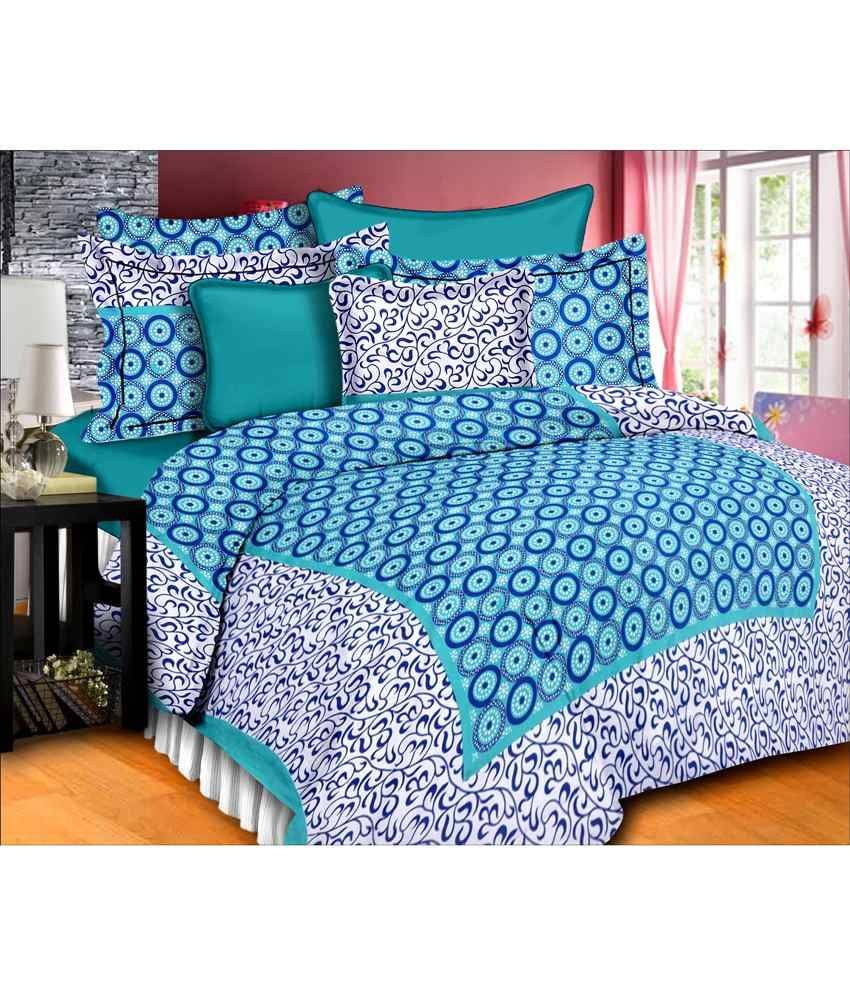     			Kismat Collection Cotton Double Bedsheet ( Multi )