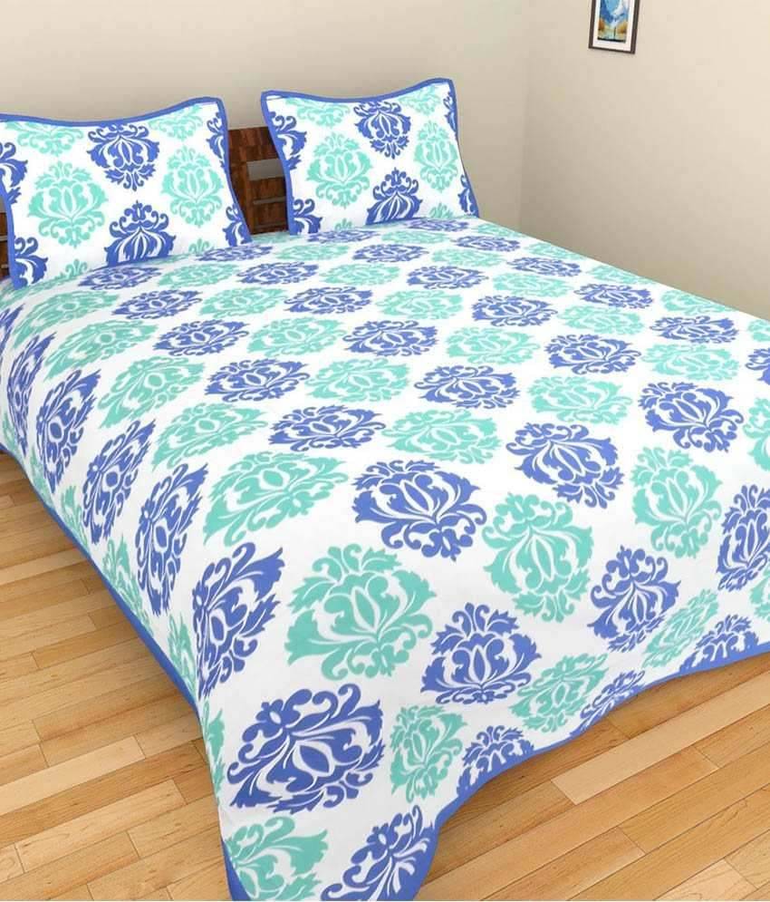     			Kismat Collection Cotton Double Bedsheet ( Multi )