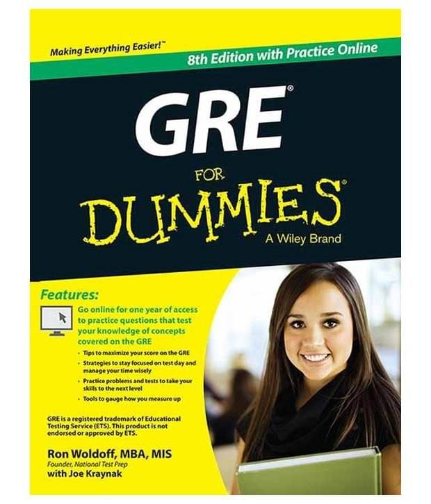     			GRE FOR DUMMIES - with Online Practice Tests, 8th Edition