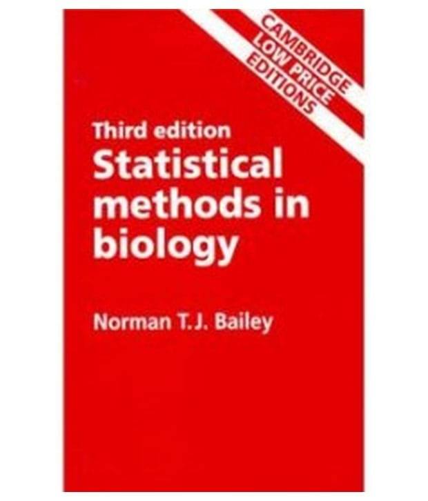 Statistical Methods In Biology 3/E (Clpe) Statistical Methods In Biology 3/E (Clpe)