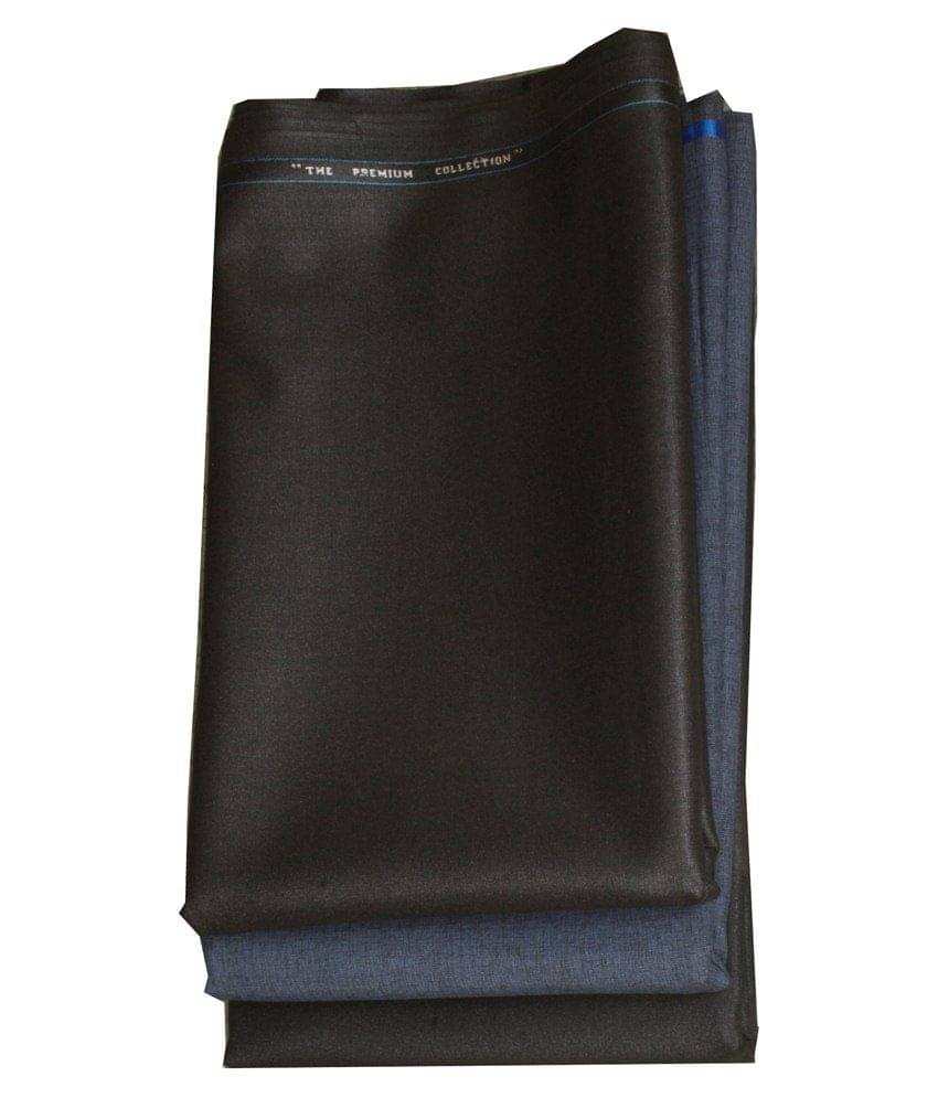     			Kundan Sulz Gwalior Multicolor Polyester Unstitched Pant Pc Set Of 3