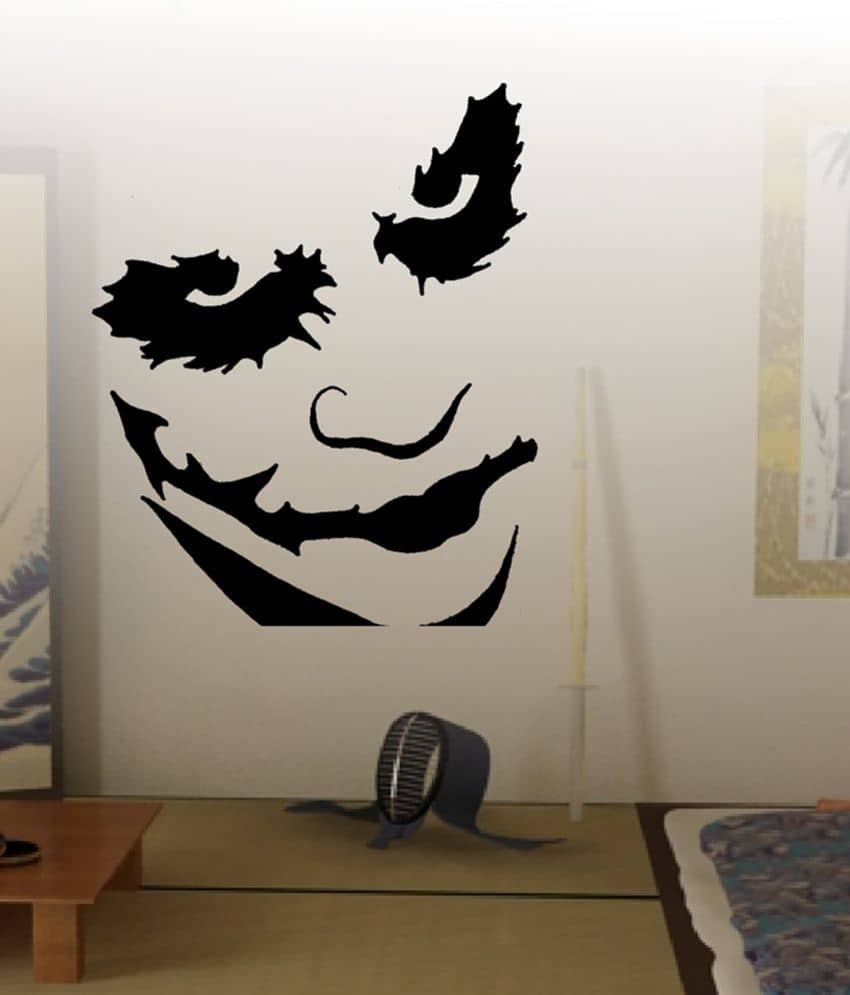 Decor Villa Black Joker With Bad Minded Wall Sticker