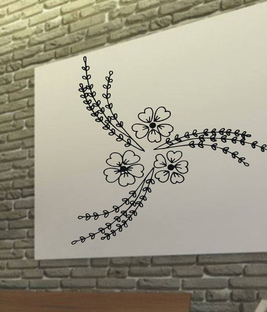    			Decor Villa Black Swirl Wall Sticker