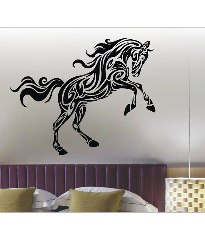 Decor Villa Black The Horse Wall Sticker