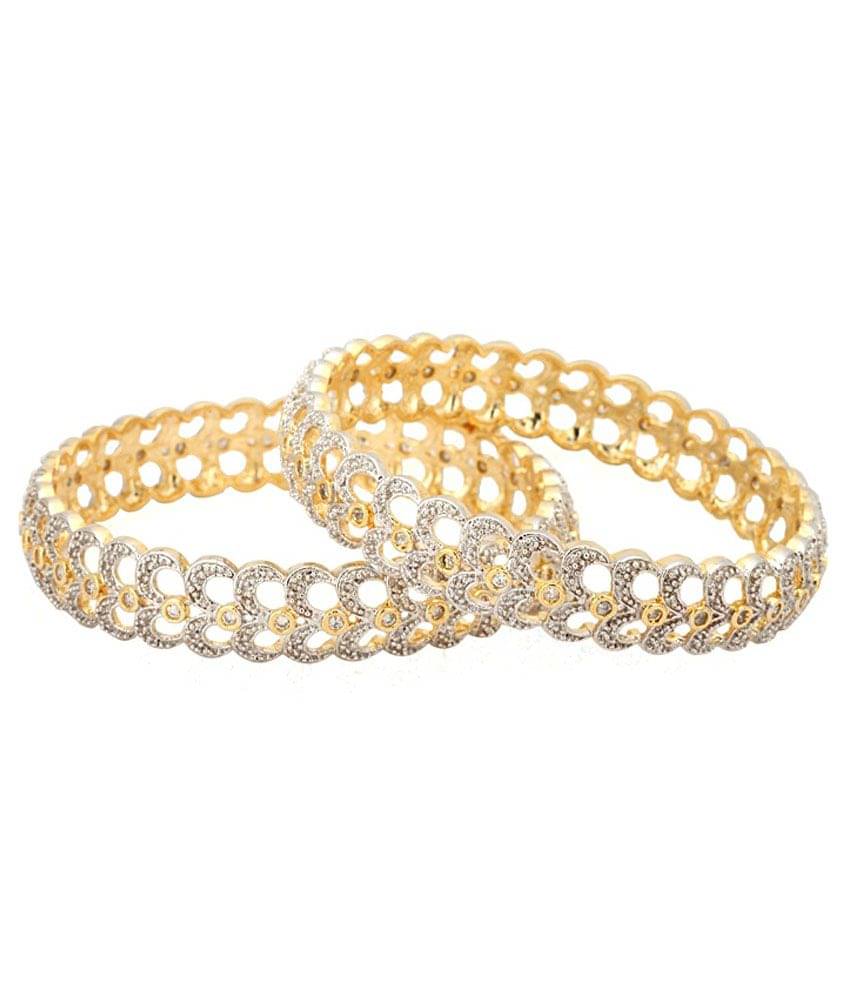 Youbella White Alloy Bangle     			Youbella White Alloy Bangle
