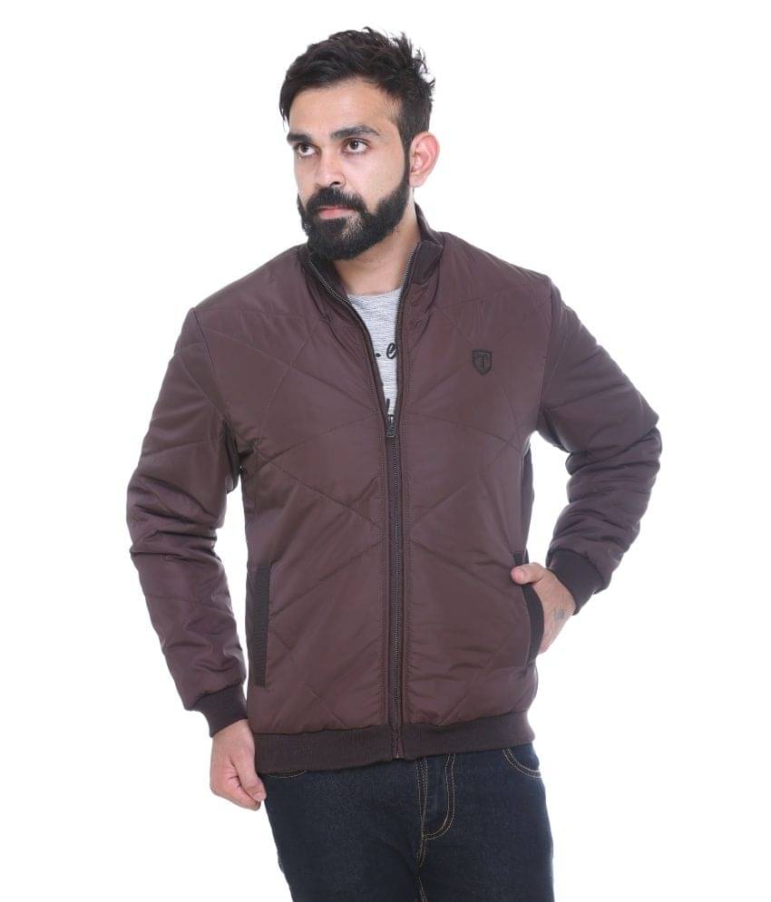 Trufit Brown Polyester Jacket Trufit Brown Polyester Jacket